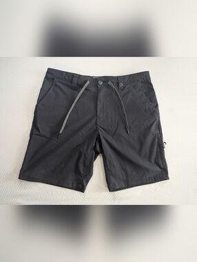 686 Everywhere Shorts Mens 34 Black Hybrid Slim Chino 9" Stretch Performance
